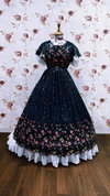 AJD 7864 Girls Wedding Wear Kids Gown Wholesale Market In Surat